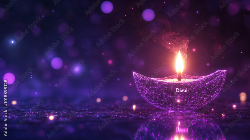 A modern, purple 