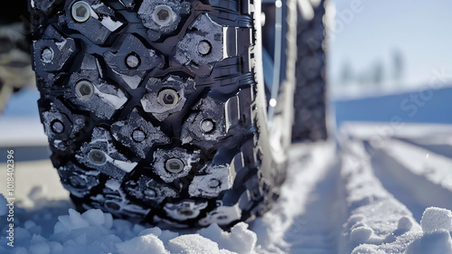 studless tire for winter season photo