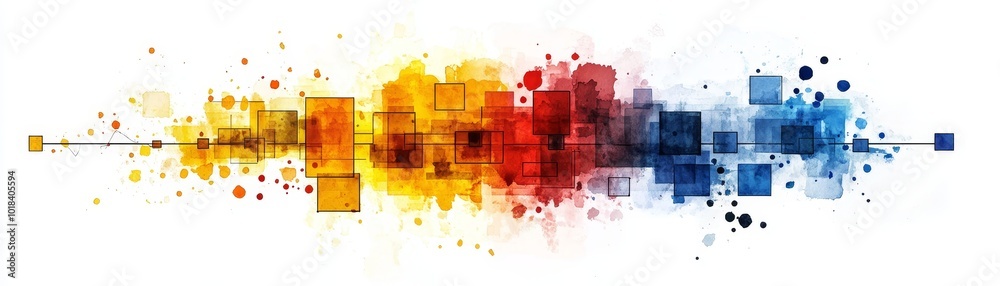 Watercolor Illustration of Risk Matrix Review Watercolor Illustration of Risk Matrix Review
