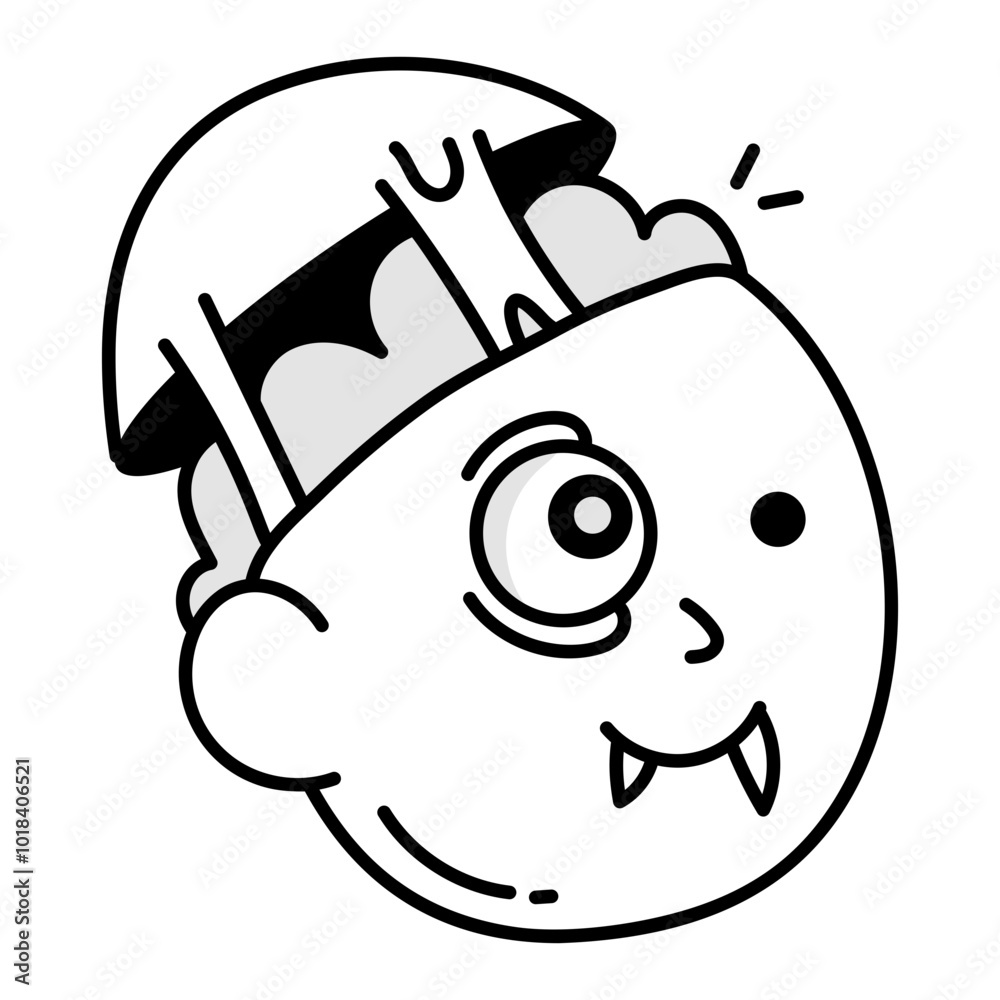 Horror character icon in drawing style
Horror character icon in drawing style