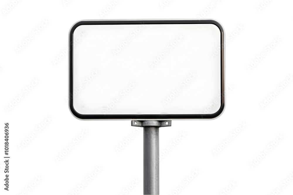 Blank sign, white isolate background transparent background Blank sign, white isolate background transparent background