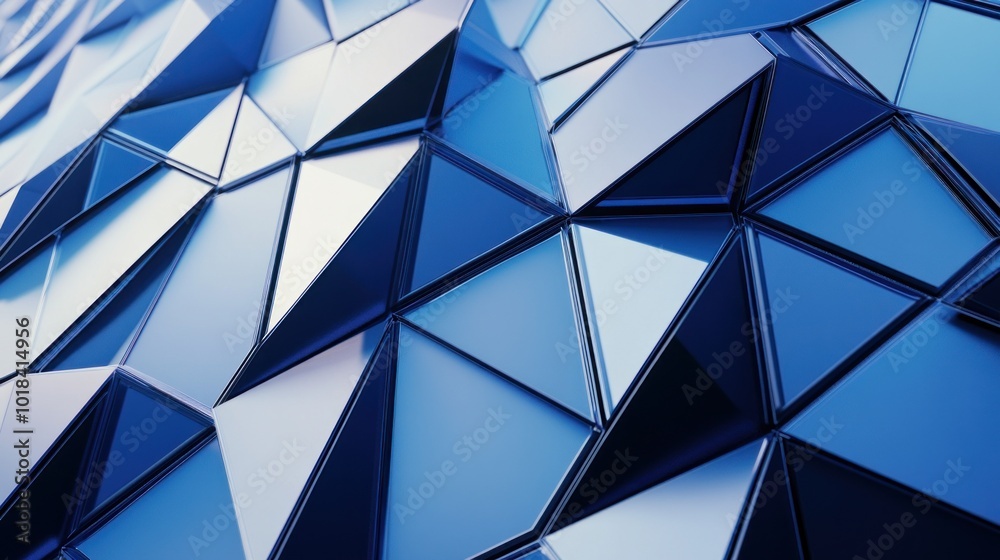 Abstract Blue Triangles Abstract Blue Triangles