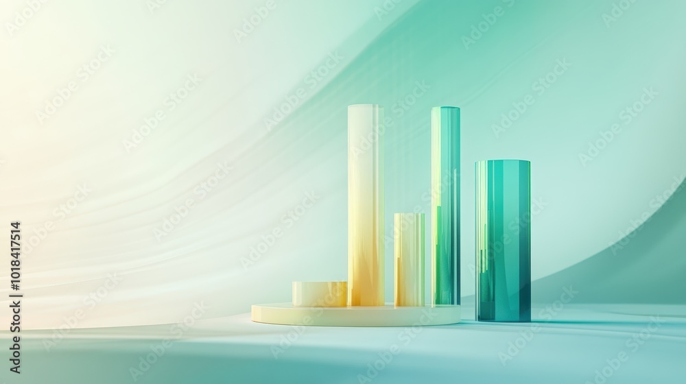 Fototapeta premium Professional Financial Report with Clean Design Elements