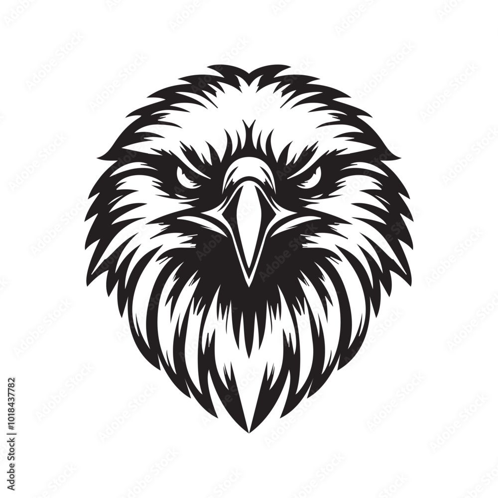 black and white eagle head vector black and white eagle head vector
