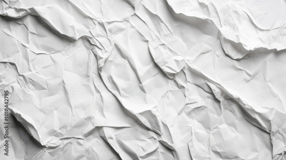 Fototapeta premium crumpled white paper