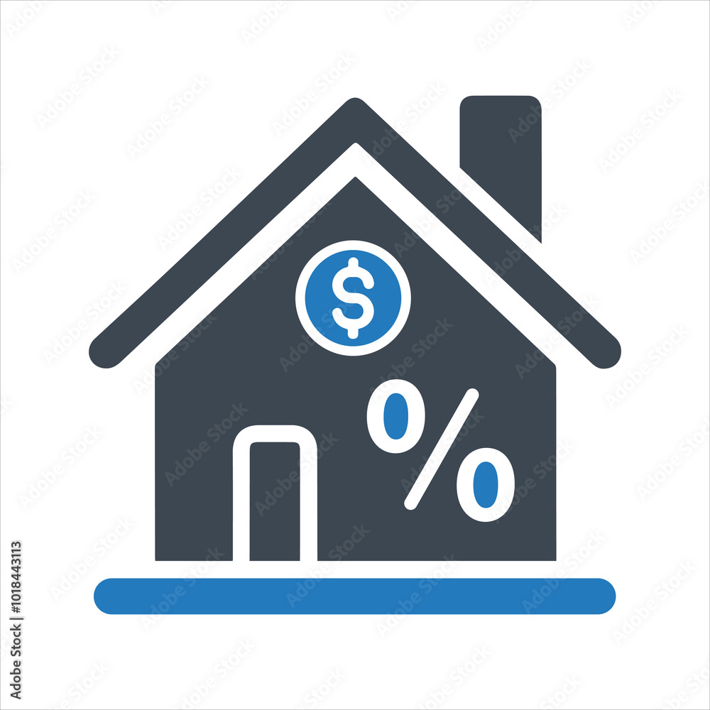 Real estate. Cost of living. House. Interest rate. Property value. Mortgage rate icon Real estate. Cost of living. House. Interest rate. Property value. Mortgage rate icon