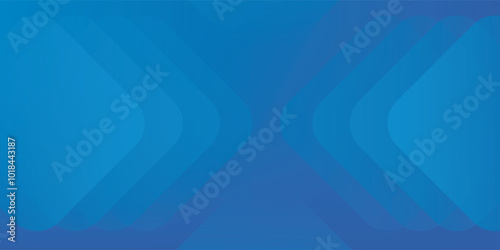 Minimal geometric background. Blue elements with fluid gradient. Dynamic shapes composition. Vector illustration