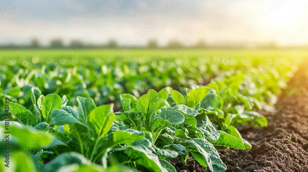 Vibrant field of crops grown from soil enriched by recycled bio waste, symbolizing sustainable use of resources bio waste in agriculture natural resource restoration Vibrant field of crops grown from soil enriched by recycled bio waste, symbolizing sustainable use of resources bio waste in agriculture natural resource restoration