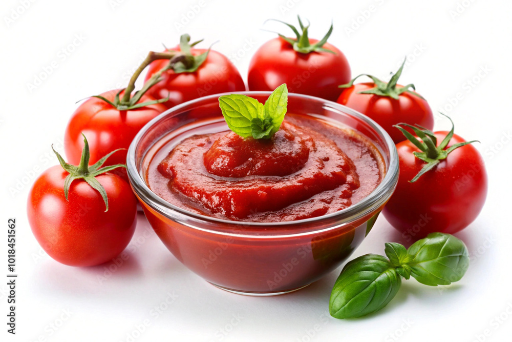Tomato paste,isolated on white background Tomato paste,isolated on white background