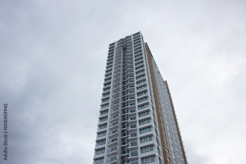 High Building Apartment with cloudy sky High Building Apartment with cloudy sky