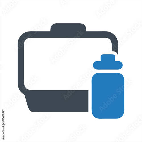 Food container icon. Lunch box icon