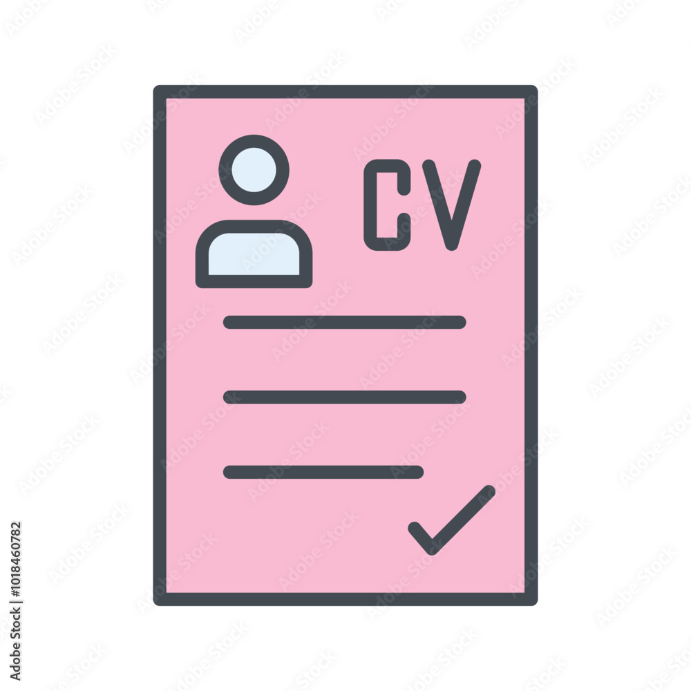 CV Vector Icon CV Vector Icon