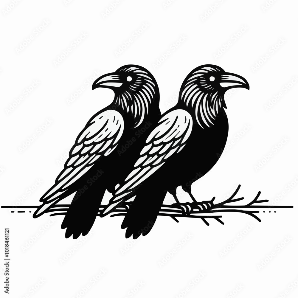 Obraz premium Hugin and Munin 