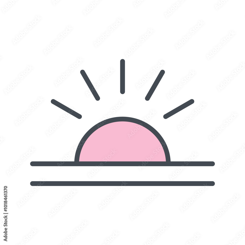 Sunrise Vector Icon Sunrise Vector Icon