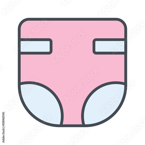 Diaper Changing Vector Icon