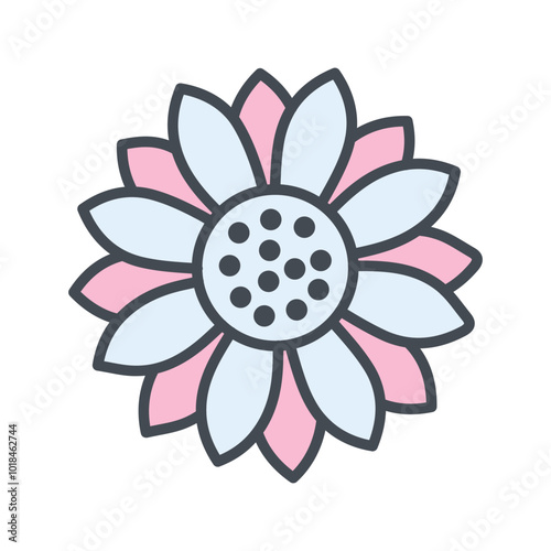 Sunflower Vector Icon