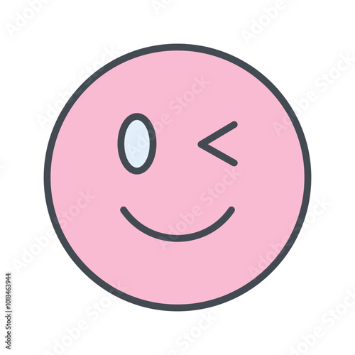 Winking Face Vector Icon