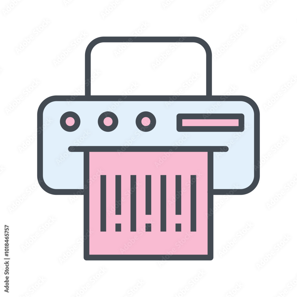 Barcode Printing Vector Icon Barcode Printing Vector Icon
