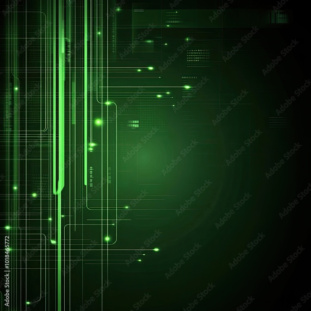Abstract green technology background Abstract green technology background