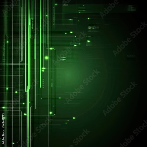 Abstract green technology background