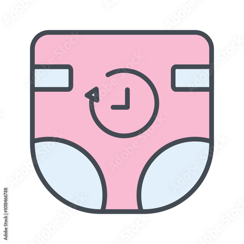 Diaper Duty Vector Icon