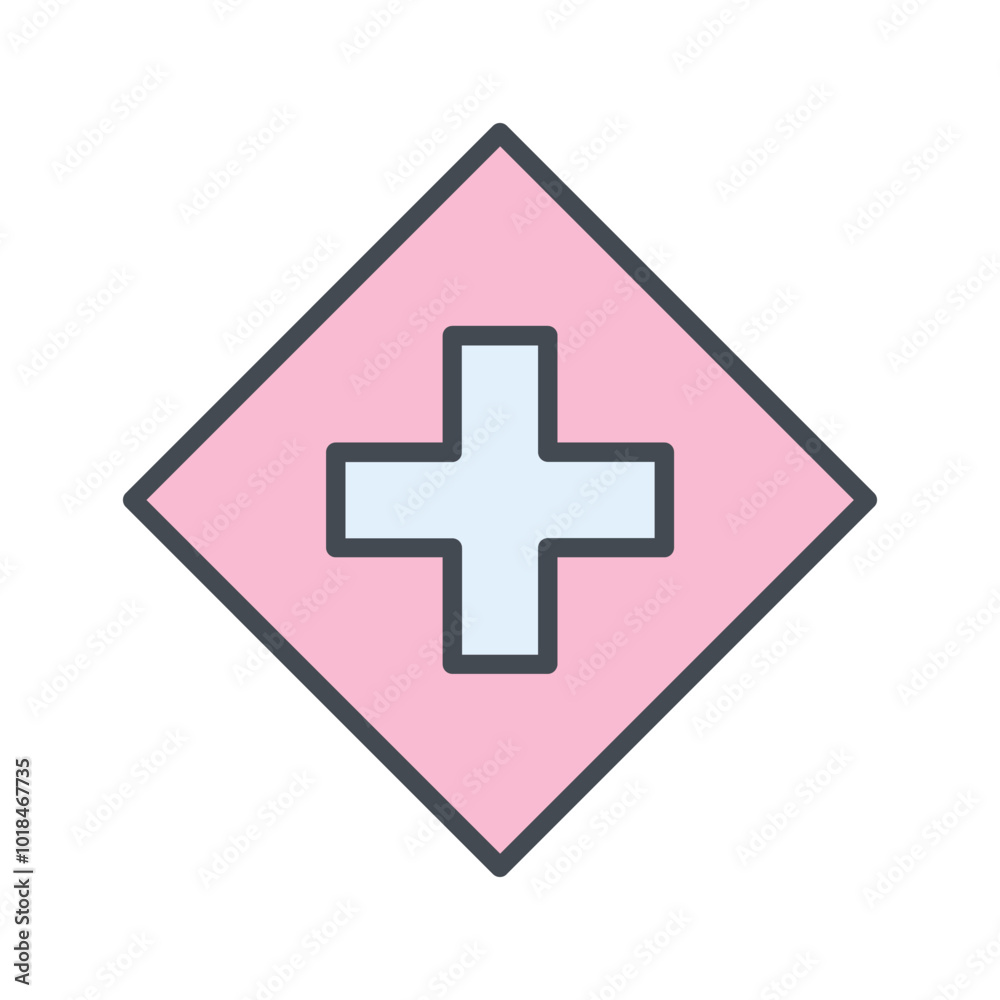 Obraz premium Plus Sign Vector Icon
