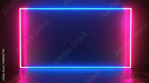 Wallpaper Mural Neon Glow Frame Torontodigital.ca