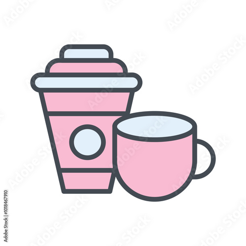 Coffee or Tea Vector Icon