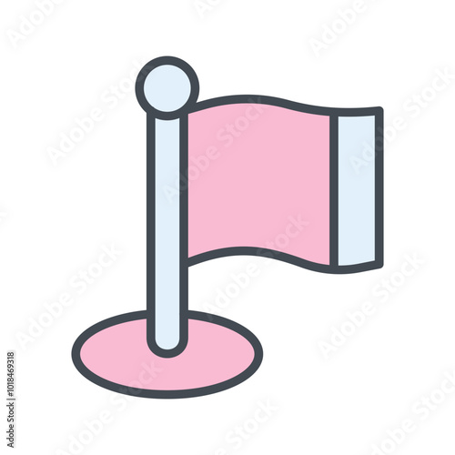Flagpole Vector Icon