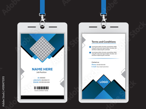 Professional corporate ID card template design