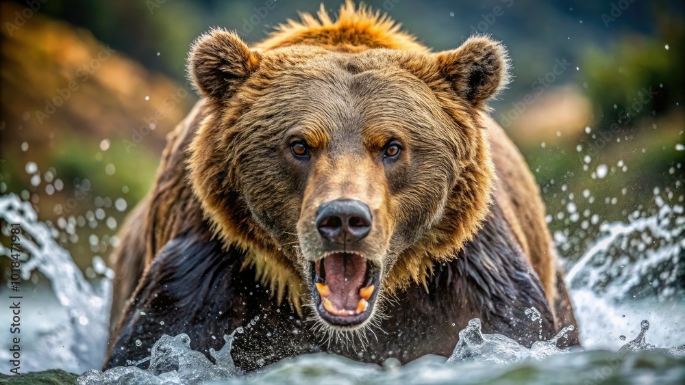 A breathtaking grizzly bear attack unfolds in nature, showcasing the raw power and beauty of wildlife in stunning detail, leaving onlookers in awe. A breathtaking grizzly bear attack unfolds in nature, showcasing the raw power and beauty of wildlife in stunning detail, leaving onlookers in awe.