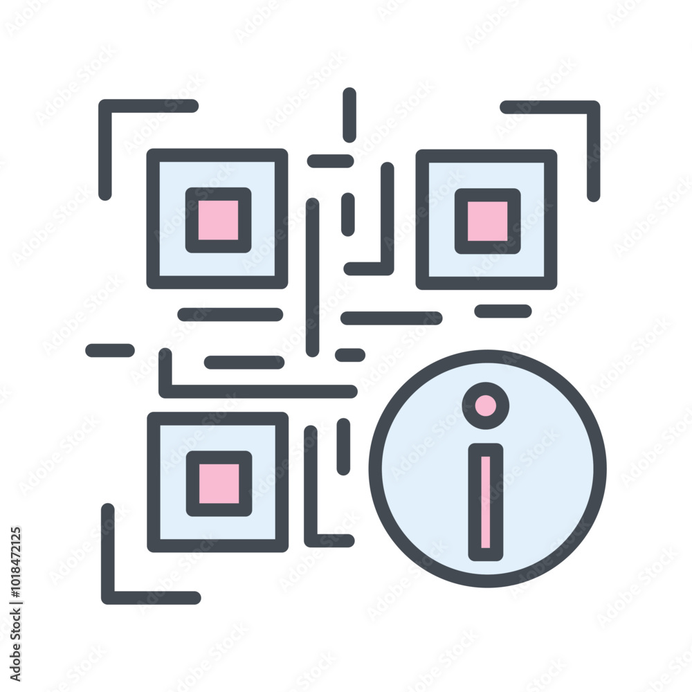 QR Code Information Vector Icon QR Code Information Vector Icon