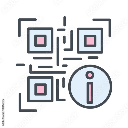 QR Code Information Vector Icon