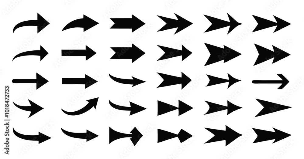 Set of Black Rotating Arrows - Vector Icons for Cycle and Refresh Concepts Set of Black Rotating Arrows - Vector Icons for Cycle and Refresh Concepts