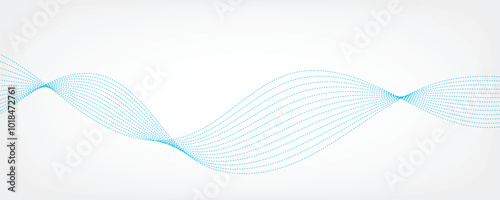 Abstract blue waves background. Vector illustration. 