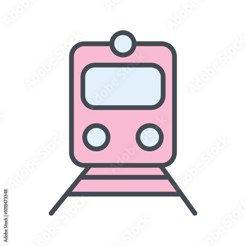 Railway Car Vector Icon