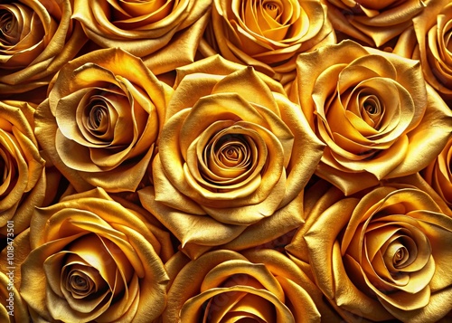 Discover elegant gold rose wallpaper that combines soft textures and rich colors, ideal for infusing luxurious home