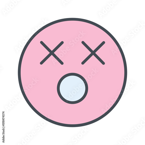 Dizzy Face Vector Icon