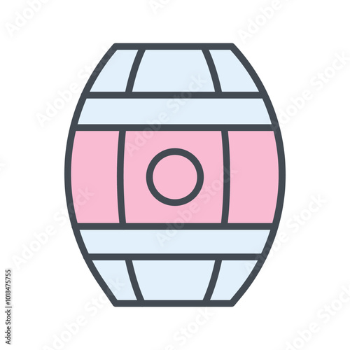 Wine Barrels Vector Icon