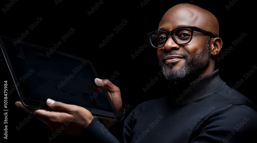 Confident Professional Showing Tablet Confident Professional Showing Tablet