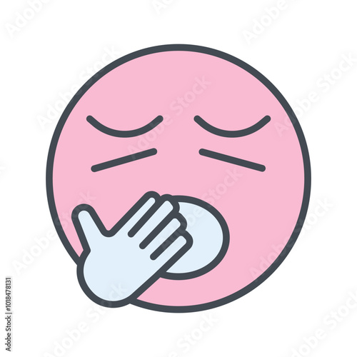 Yawning Face Vector Icon