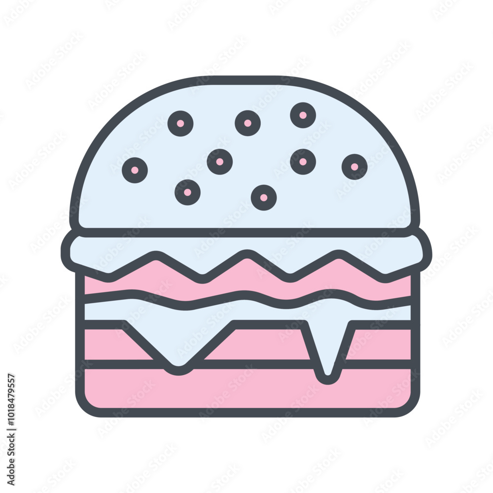 Hamburger Vector Icon Hamburger Vector Icon