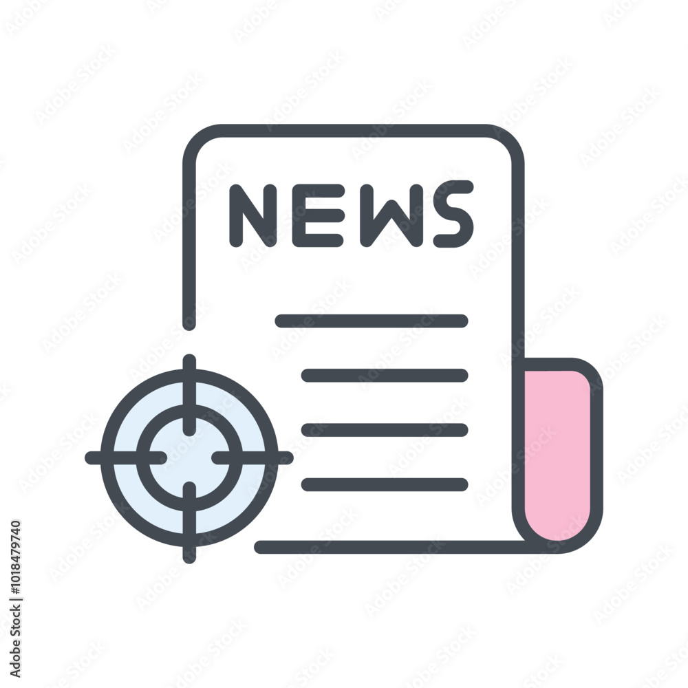 News Scoop Vector Icon News Scoop Vector Icon
