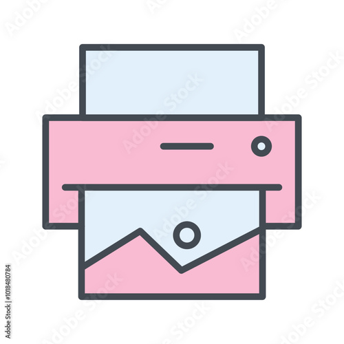 Photo Printing Vector Icon