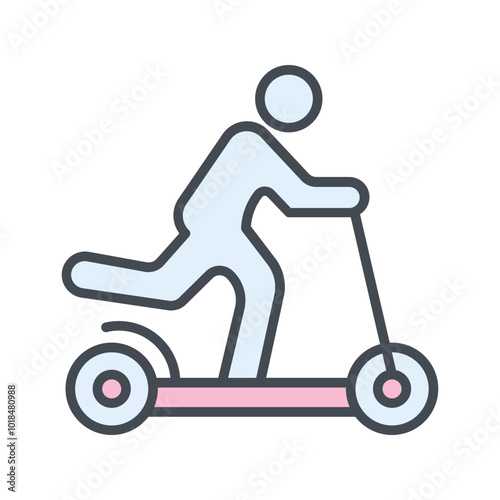 Kick Scooter Vector Icon