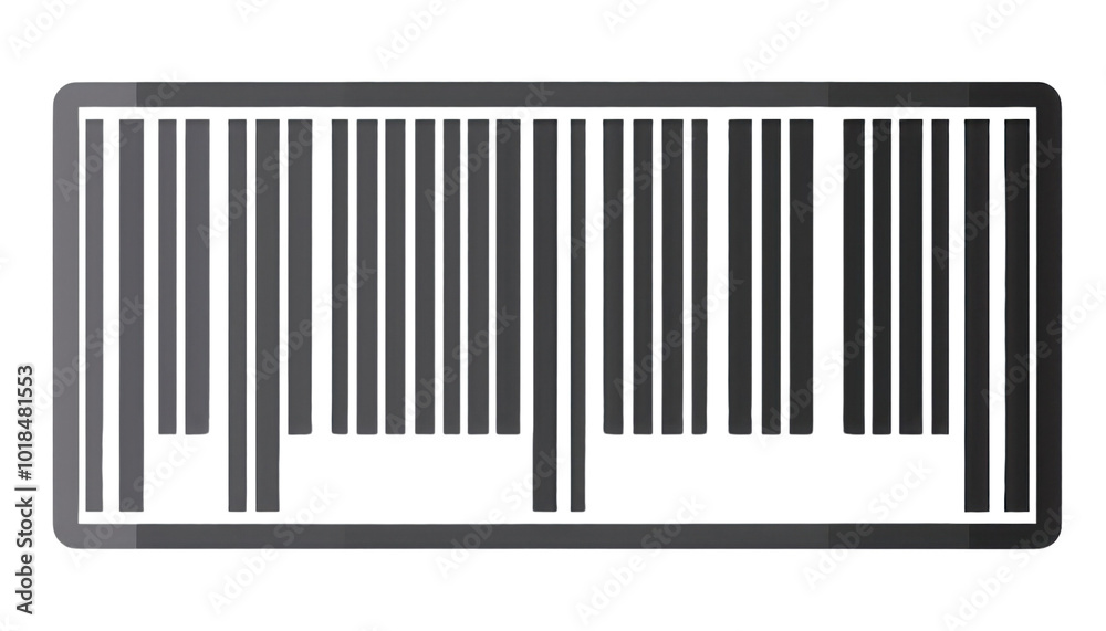 Stylized black bars on a white isolate background. transparent Stylized black bars on a white isolate background. transparent