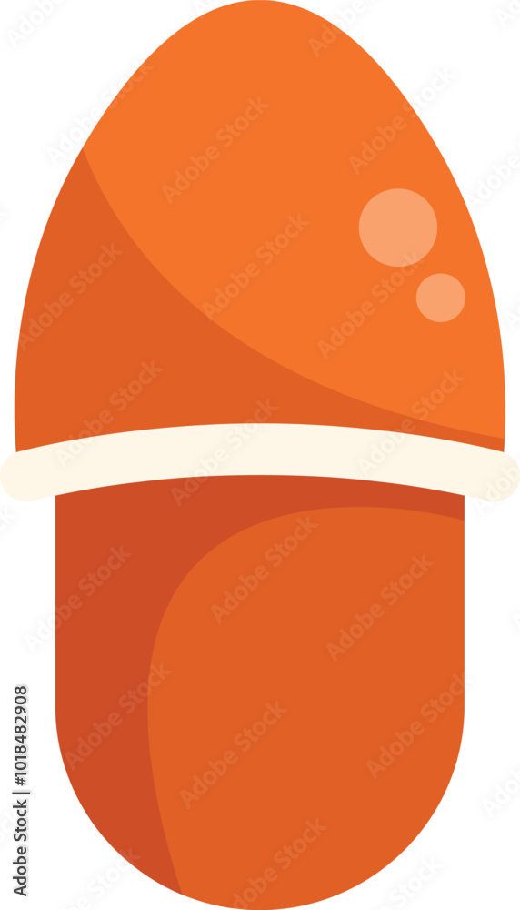 Orange house slipper providing warmth and comfort at home Orange house slipper providing warmth and comfort at home