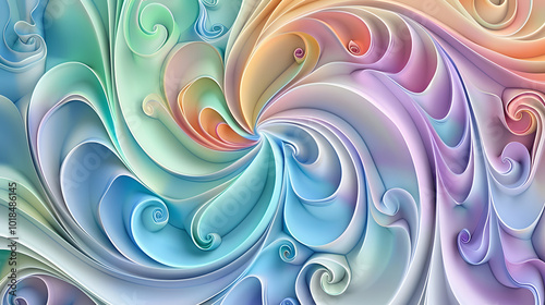 abstract wallpaper colorful yin yang swirls
