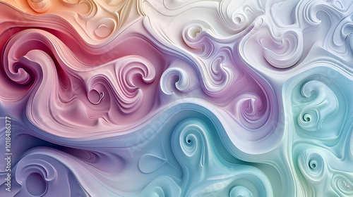 abstract wallpaper colorful yin yang swirls