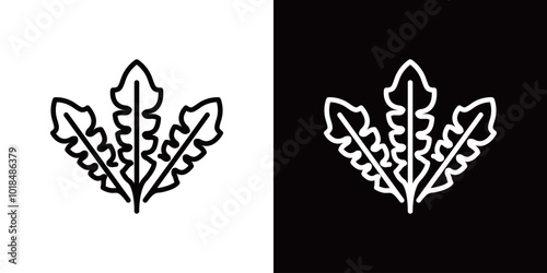 なずなのシンプルなラインアイコン